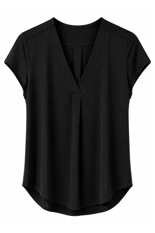 Designer Archive - Emily Top in Black Bamboo made by Leina & Fleur