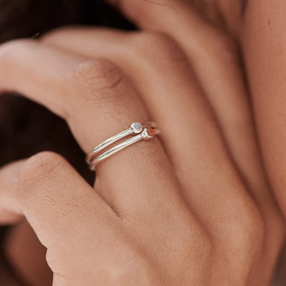 Protection and Harmony Ring Stack Sterling Silver sold by Daisy Jewellery product image thumbnail 4