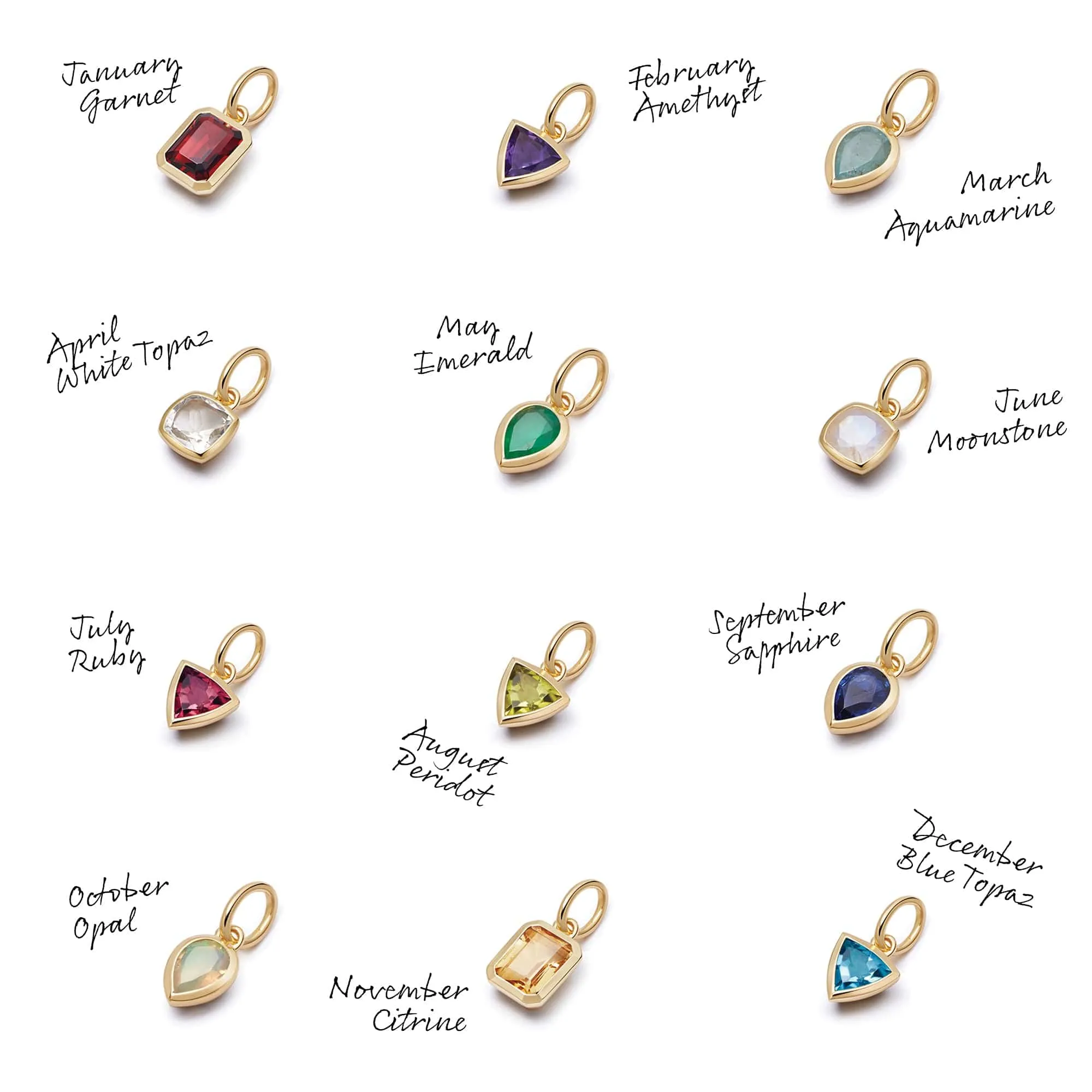 Emerald May Birthstone Charm Pendant Sterling Silver sold by Daisy Jewellery product image thumbnail 5