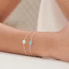 Rainbow Moonstone Healing Stone Bobble Bracelet Sterling Silver sold by Daisy Jewellery