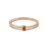 Red Coral Healing Stone Ring 18ct Gold Plate sold by Daisy Jewellery