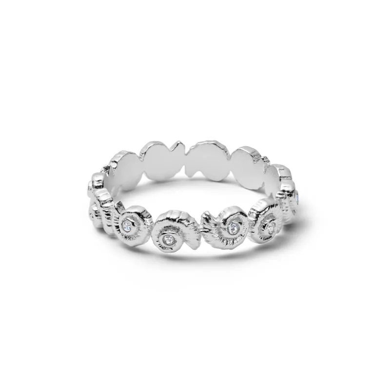 Multi Shell Wrap Ring Sterling Silver sold by Daisy Jewellery