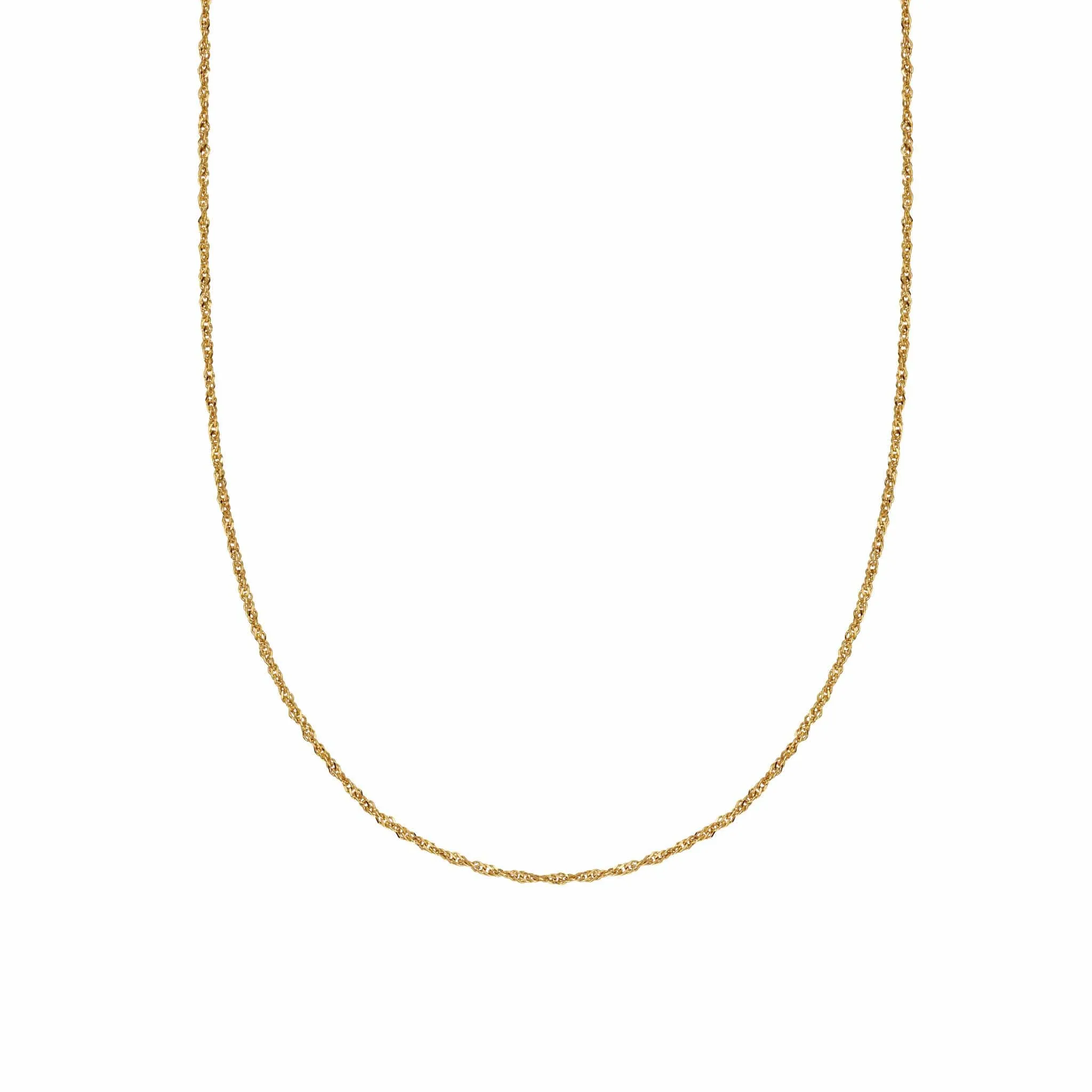 Singapore Layering Chain Necklace 18ct Gold Plate sold by Daisy Jewellery