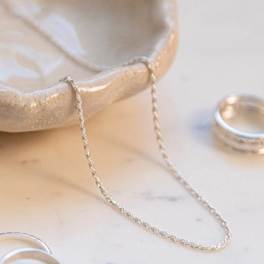 Rope Layering Chain Necklace Sterling Silver sold by Daisy Jewellery product image thumbnail 3