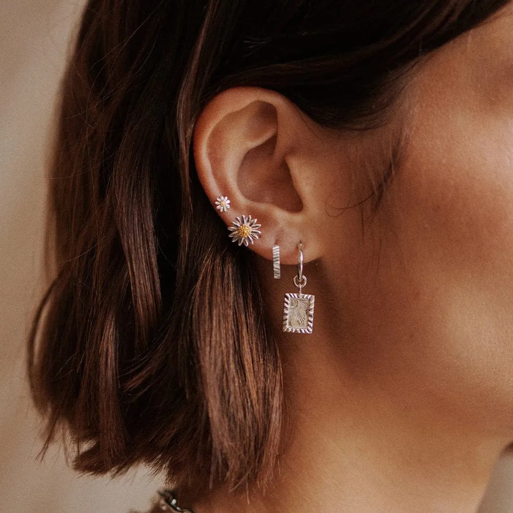 Bellis Daisy Stud Earrings Sterling Silver sold by Daisy Jewellery product image thumbnail 4