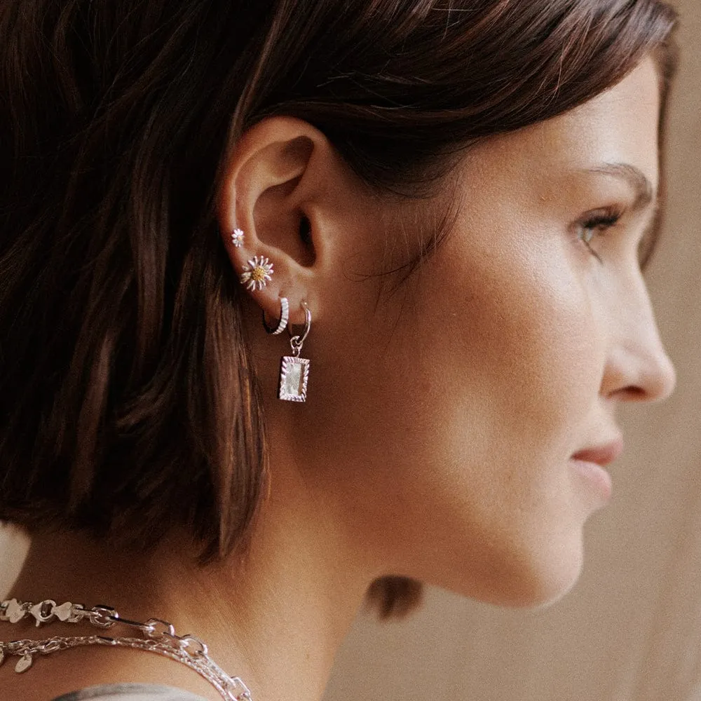 Bellis Daisy Stud Earrings Sterling Silver sold by Daisy Jewellery product image thumbnail 3