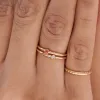 Rainbow Moonstone Healing Stone Ring 18ct Gold Plate sold by Daisy Jewellery