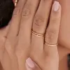 Rainbow Moonstone Healing Stone Ring 18ct Gold Plate sold by Daisy Jewellery