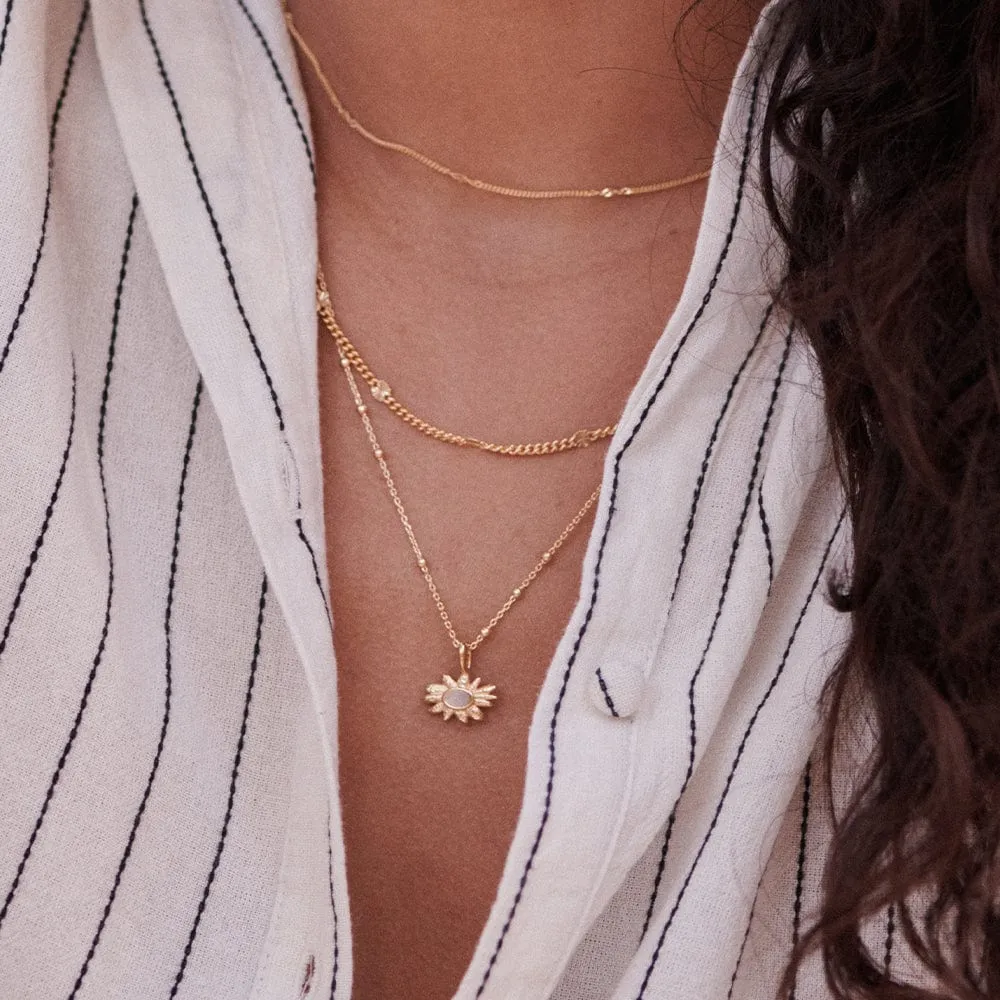 Sunburst Daisy Necklace Layering Set 18ct Gold Plate sold by Daisy Jewellery product image thumbnail 2