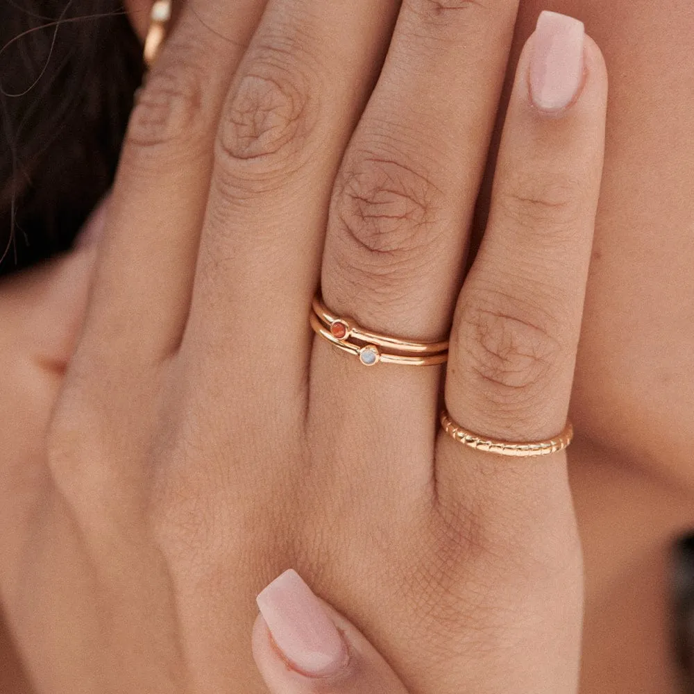 Protection and Harmony Ring Stack 18ct Gold Plate sold by Daisy Jewellery product image thumbnail 5