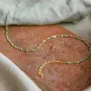 Free Necklace When You Spend £120 | Turquoise Beaded Necklace 18ct Gold Plate sold by Daisy Jewellery