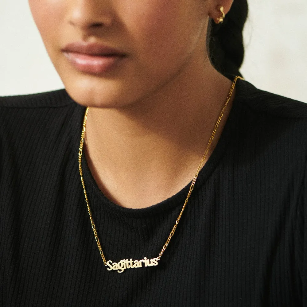 Sagittarius Zodiac Necklace 18ct Gold Plate sold by Daisy Jewellery product image thumbnail 2