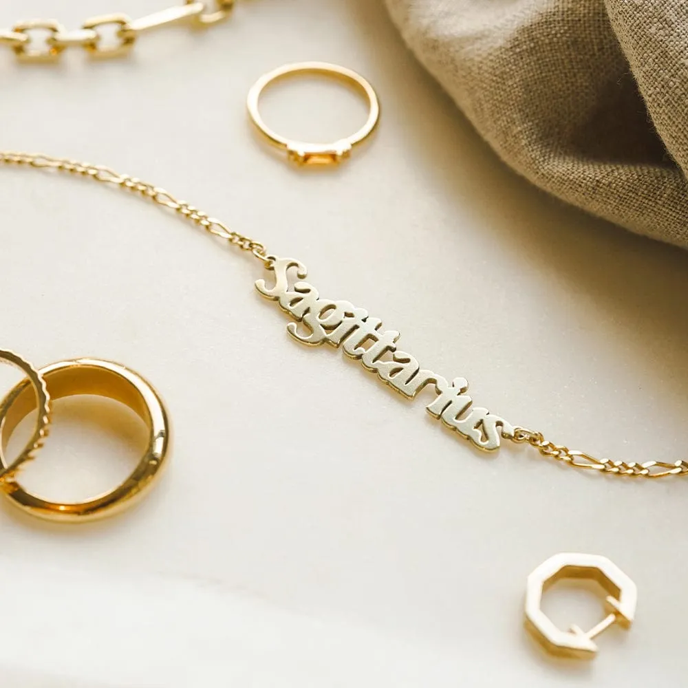 Sagittarius Zodiac Necklace 18ct Gold Plate sold by Daisy Jewellery product image thumbnail 3