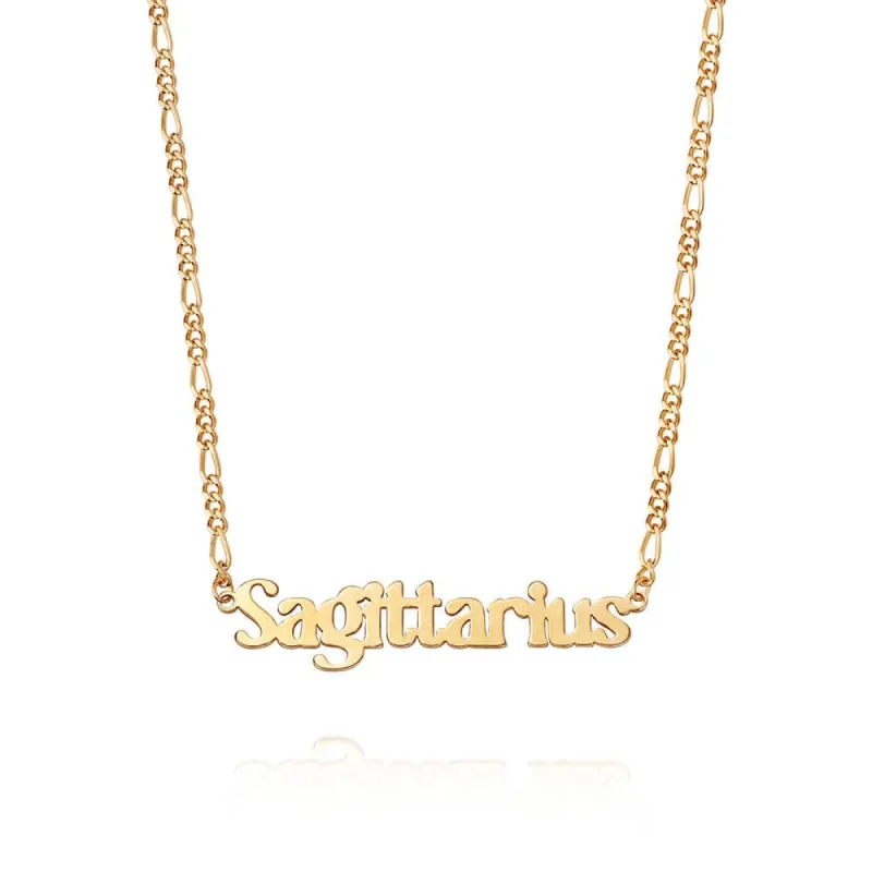 Sagittarius Zodiac Necklace 18ct Gold Plate sold by Daisy Jewellery