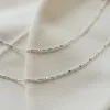 Long Tidal Twist Chain Necklace Sterling Silver sold by Daisy Jewellery
