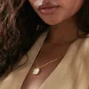 Organic Mother Of Pearl Necklace 18ct Gold Plate sold by Daisy Jewellery