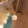 Organic Mother Of Pearl Necklace 18ct Gold Plate sold by Daisy Jewellery