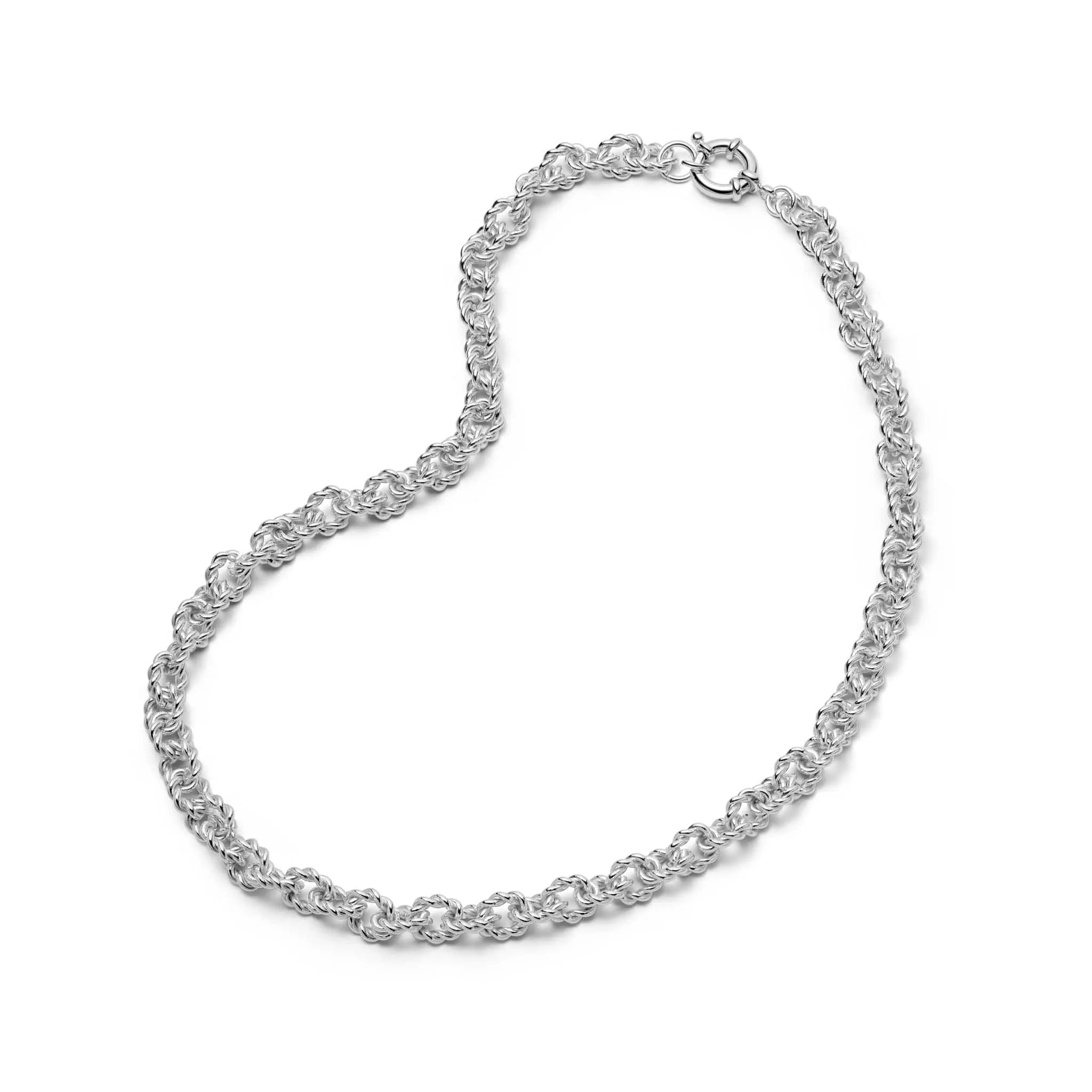 Polly Sayer Vintage Rope Chain Necklace Sterling Silver sold by Daisy Jewellery