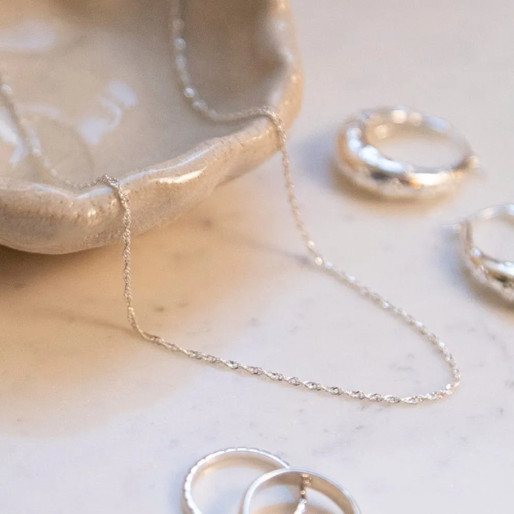 Singapore Layering Chain Necklace Sterling Silver sold by Daisy Jewellery product image thumbnail 2