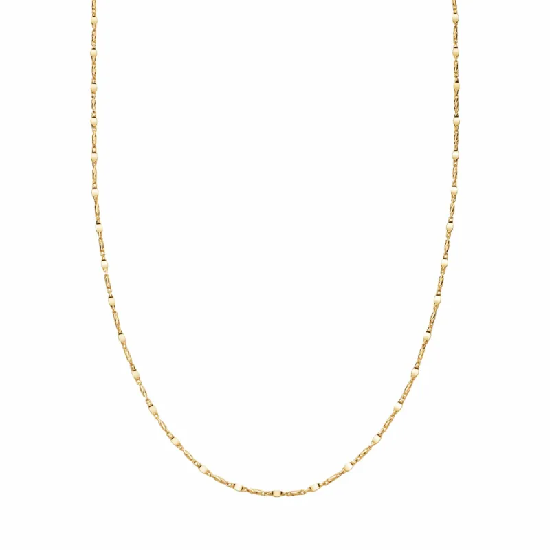 Long Tidal Twist Chain Necklace 18ct Gold Plate sold by Daisy Jewellery