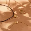 Daisy Cord Flower Necklace 18ct Gold Plate sold by Daisy Jewellery