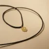 Daisy Cord Flower Necklace 18ct Gold Plate sold by Daisy Jewellery