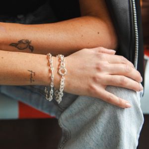 Polly Sayer Twist Chain Bracelet Sterling Silver sold by Daisy Jewellery