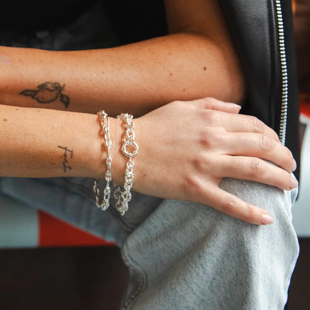 Polly Sayer Vintage Rope Chain Bracelet Silver Plate sold by Daisy Jewellery product image thumbnail 3