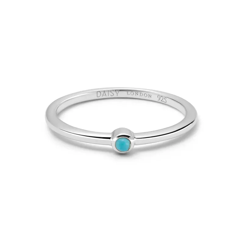 Turquoise Healing Stone Ring Sterling Silver sold by Daisy Jewellery