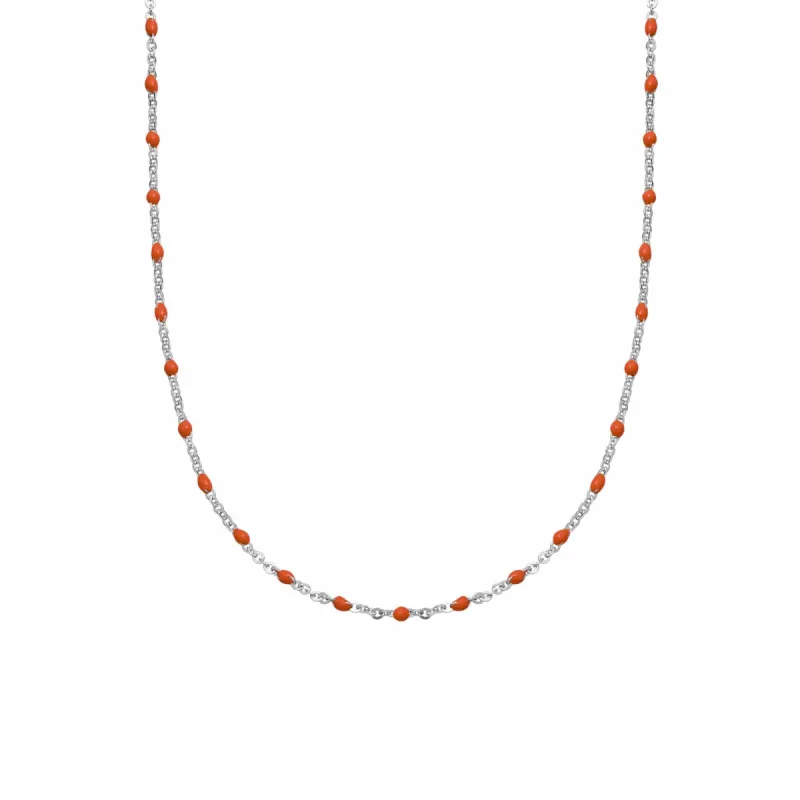 Free Necklace When You Spend £120 | Coral Beaded Necklace Sterling Silver sold by Daisy Jewellery
