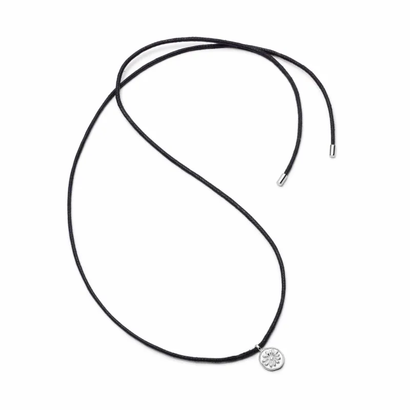 Daisy Cord Flower Necklace Sterling Silver sold by Daisy Jewellery
