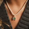 Shrimps Clover Charm Pearl Necklace Sterling Silver sold by Daisy Jewellery