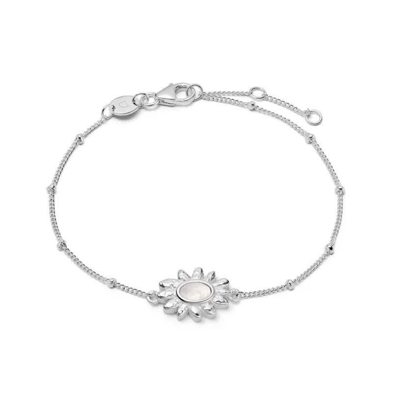 Daisy Mother of Pearl Bracelet Sterling Silver sold by Daisy Jewellery
