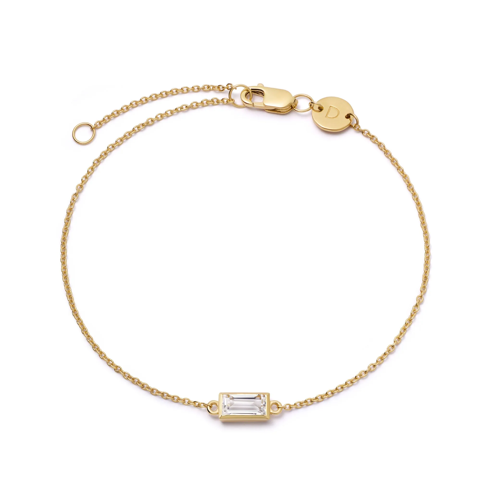 Estée Lalonde Fine Baguette Sapphire Bracelet 14ct Solid Gold sold by Daisy Jewellery