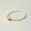 Estée Lalonde Fine Baguette Sapphire Chain Ring 14ct Solid Gold sold by Daisy Jewellery