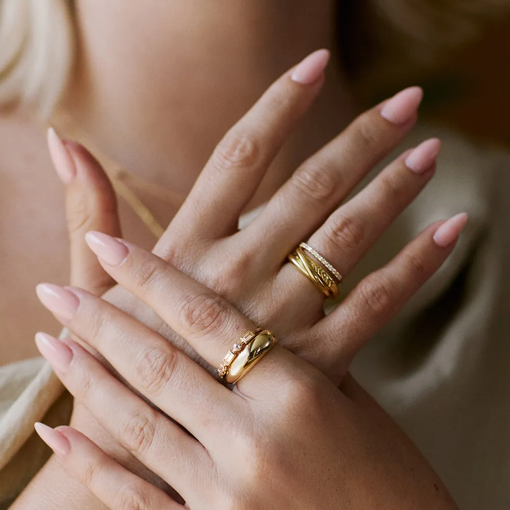 Estée Lalonde Fine Pavé Ring 14ct Solid Gold sold by Daisy Jewellery product image thumbnail 2