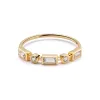 Estée Lalonde Fine Baguette Sapphire Ring 14ct Solid Gold sold by Daisy Jewellery