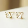 Estée Lalonde Fine Pear Sapphire Stud Earrings 14ct Solid Gold sold by Daisy Jewellery
