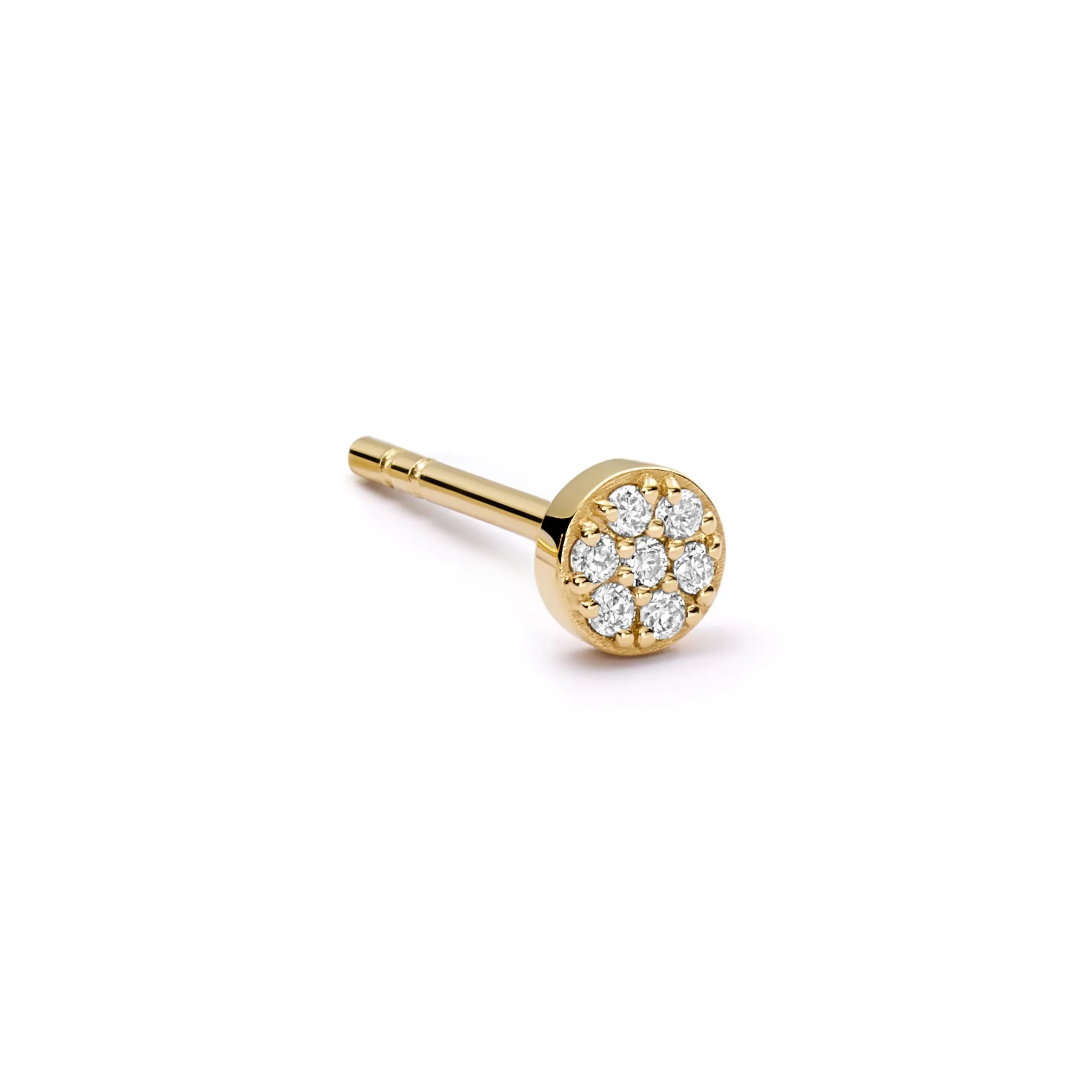 Estée Lalonde Fine Diamond Sun Stud Earring 14ct Solid Gold sold by Daisy Jewellery