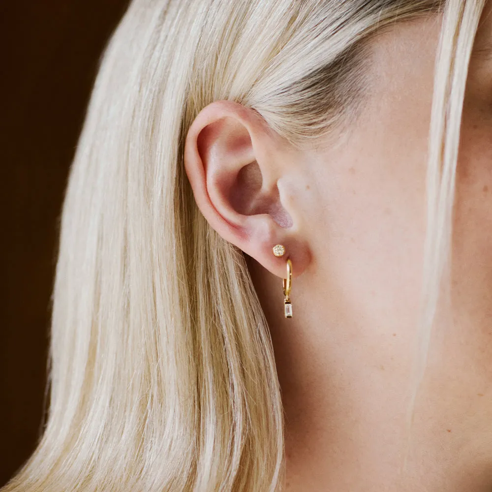 Estée Lalonde Fine Diamond Luna Stud Earrings 14ct Solid Gold sold by Daisy Jewellery product image thumbnail 2