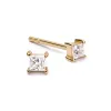 Estée Lalonde Fine Square Diamond Stud Earrings 14ct Solid Gold sold by Daisy Jewellery
