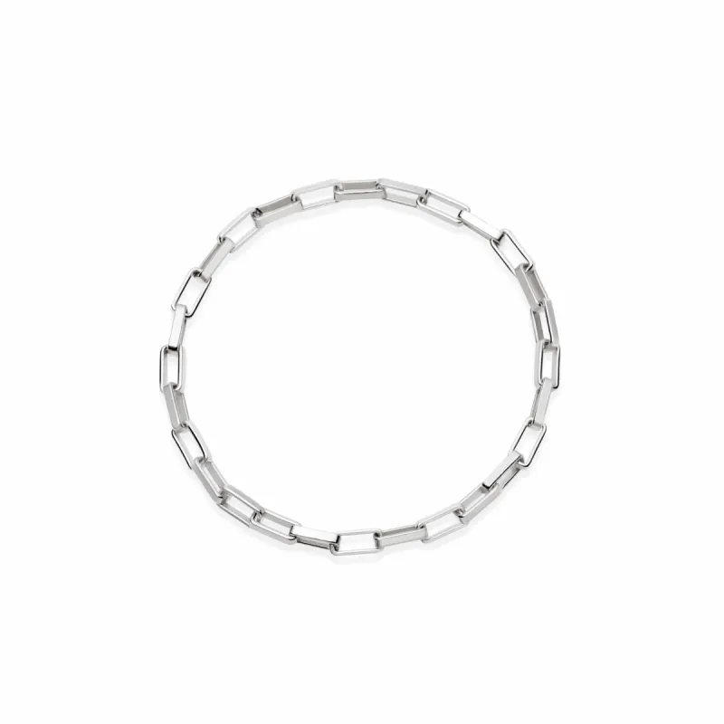 Estée Lalonde Delicate Box Chain Ring Sterling Silver sold by Daisy Jewellery