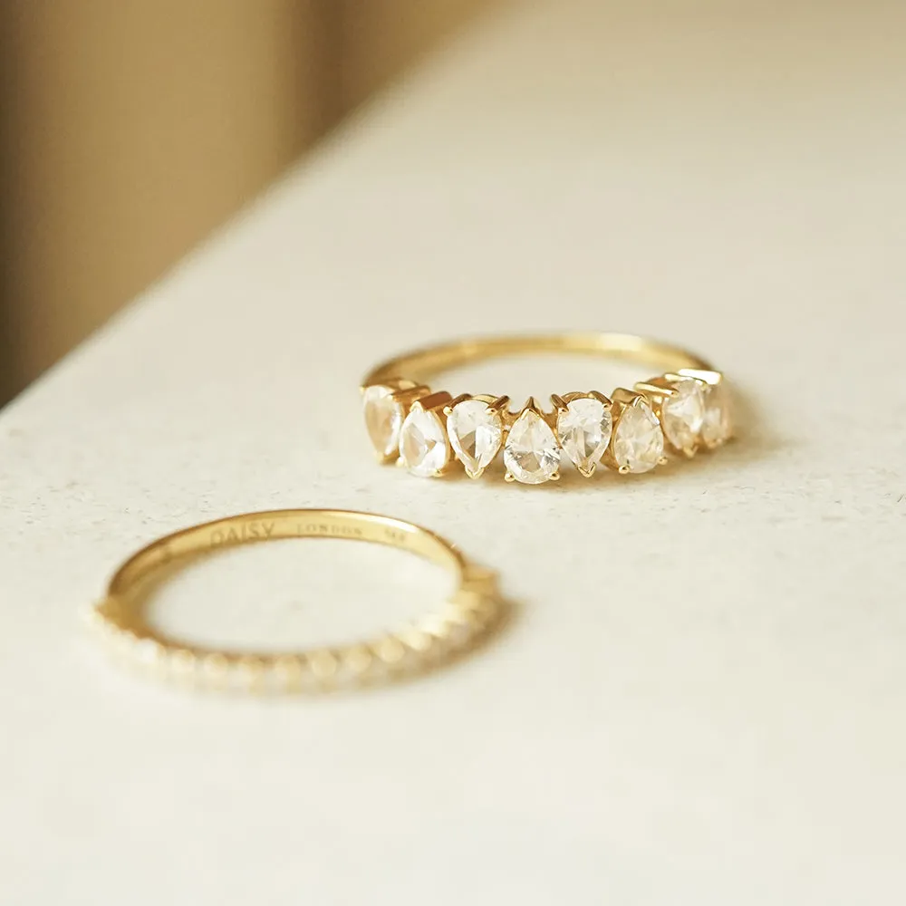 Estée Lalonde Fine Pear Sapphire Ring 14ct Solid Gold sold by Daisy Jewellery product image thumbnail 5