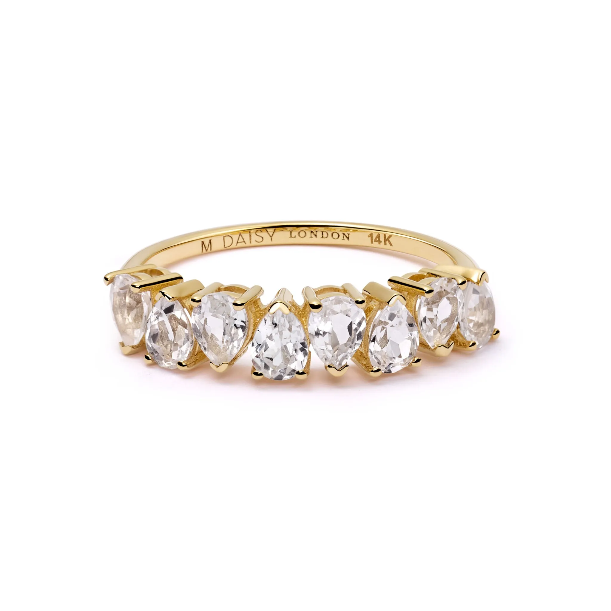 Estée Lalonde Fine Pear Sapphire Ring 14ct Solid Gold sold by Daisy Jewellery