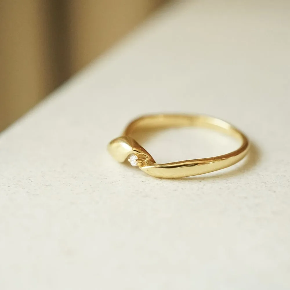 Estée Lalonde Fine Diamond Ring Stack 14ct Solid Gold sold by Daisy Jewellery product image thumbnail 3