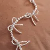 Pearl Bow Necklace Sterling Silver sold by Daisy Jewellery