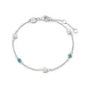 Pearl And Blue Bead Bracelet Sterling Silver sold by Daisy Jewellery