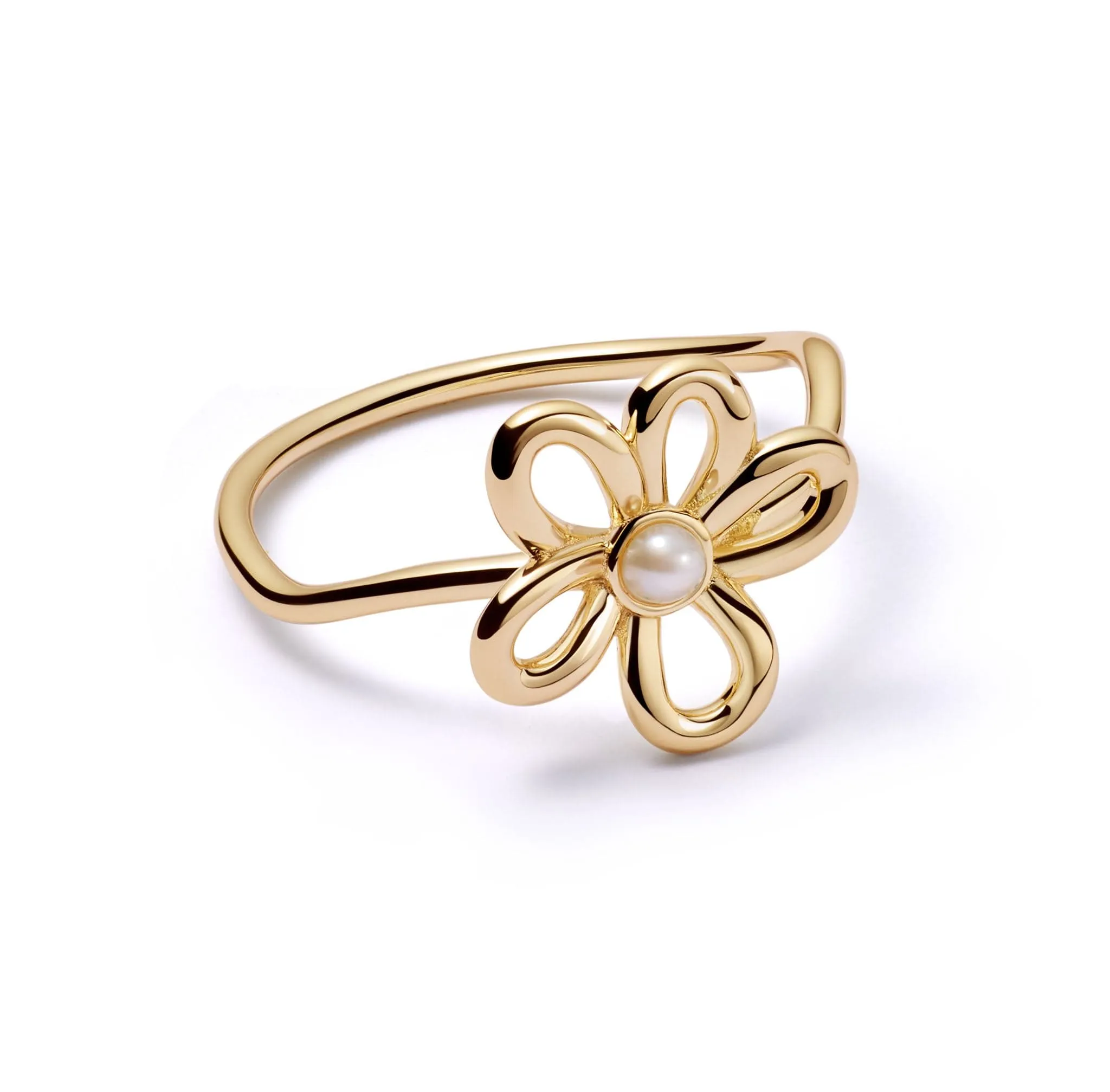 Daisy Bow Ring 18ct Gold Plate sold by Daisy Jewellery
