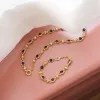 Polly Sayer Black Onyx Chain Bracelet 18ct Gold Plate sold by Daisy Jewellery