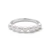 Chunky Pearl Band Ring Sterling Silver sold by Daisy Jewellery